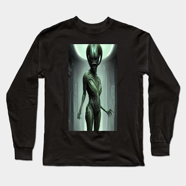 Xenomorph Queen Nostromo Xenomorphs Long Sleeve T-Shirt by Macy XenomorphQueen